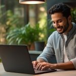 Image of web manager working