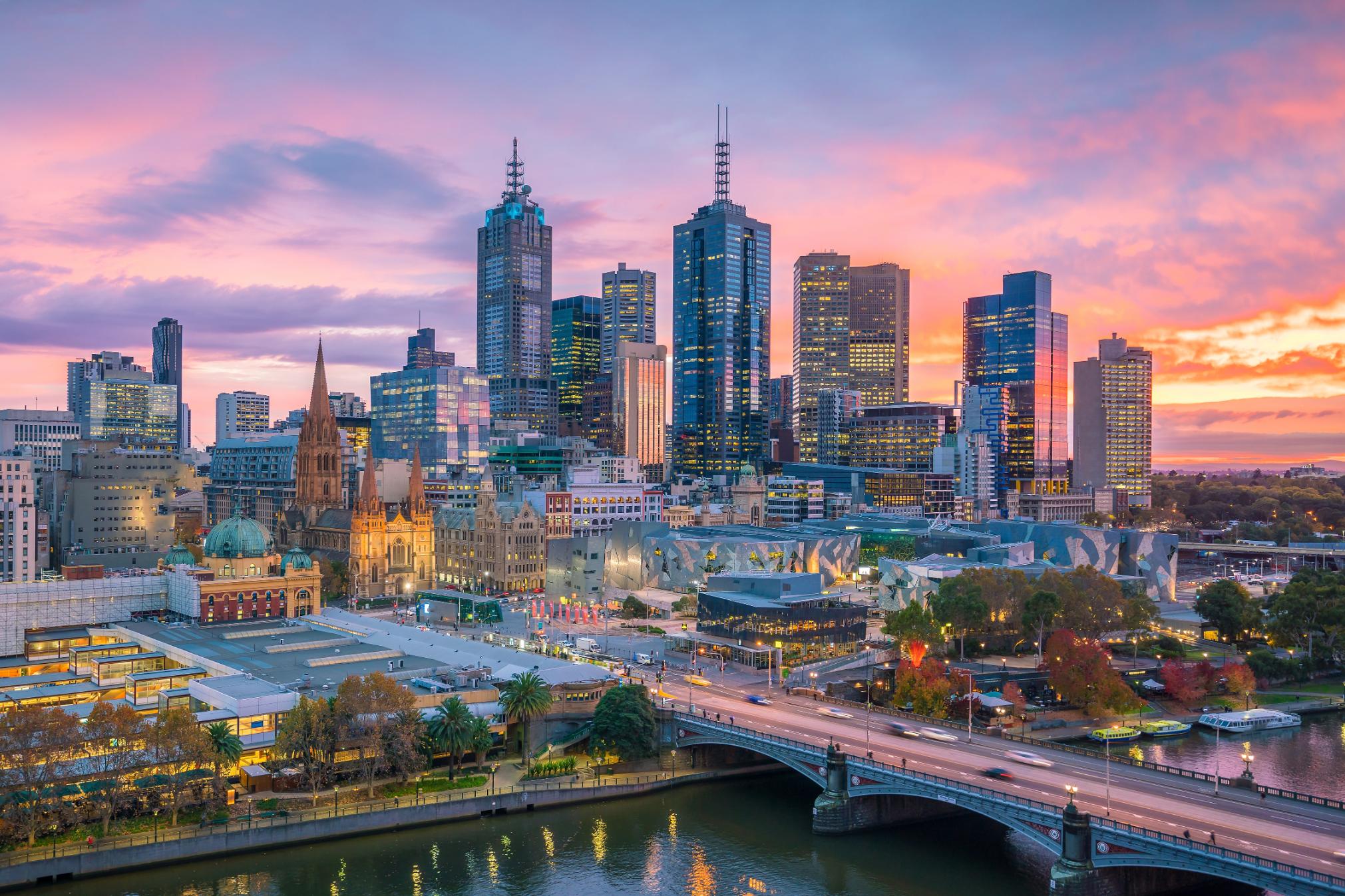 Melbourne city skyline