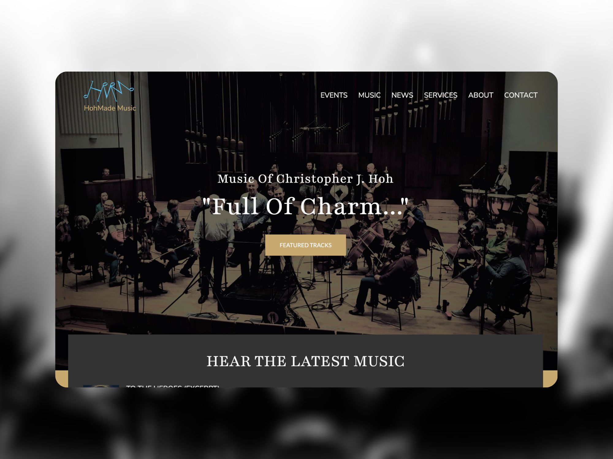 HohMade Music Web Design - Project of Johnny Flash Productions