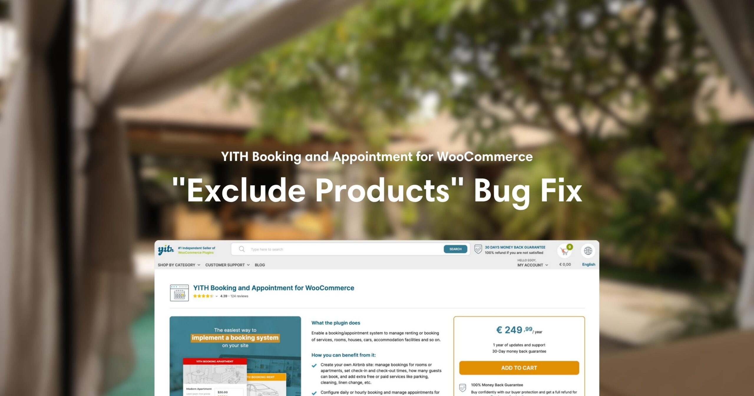 Featured image of Yith Booking - Exclude Products not loading post.