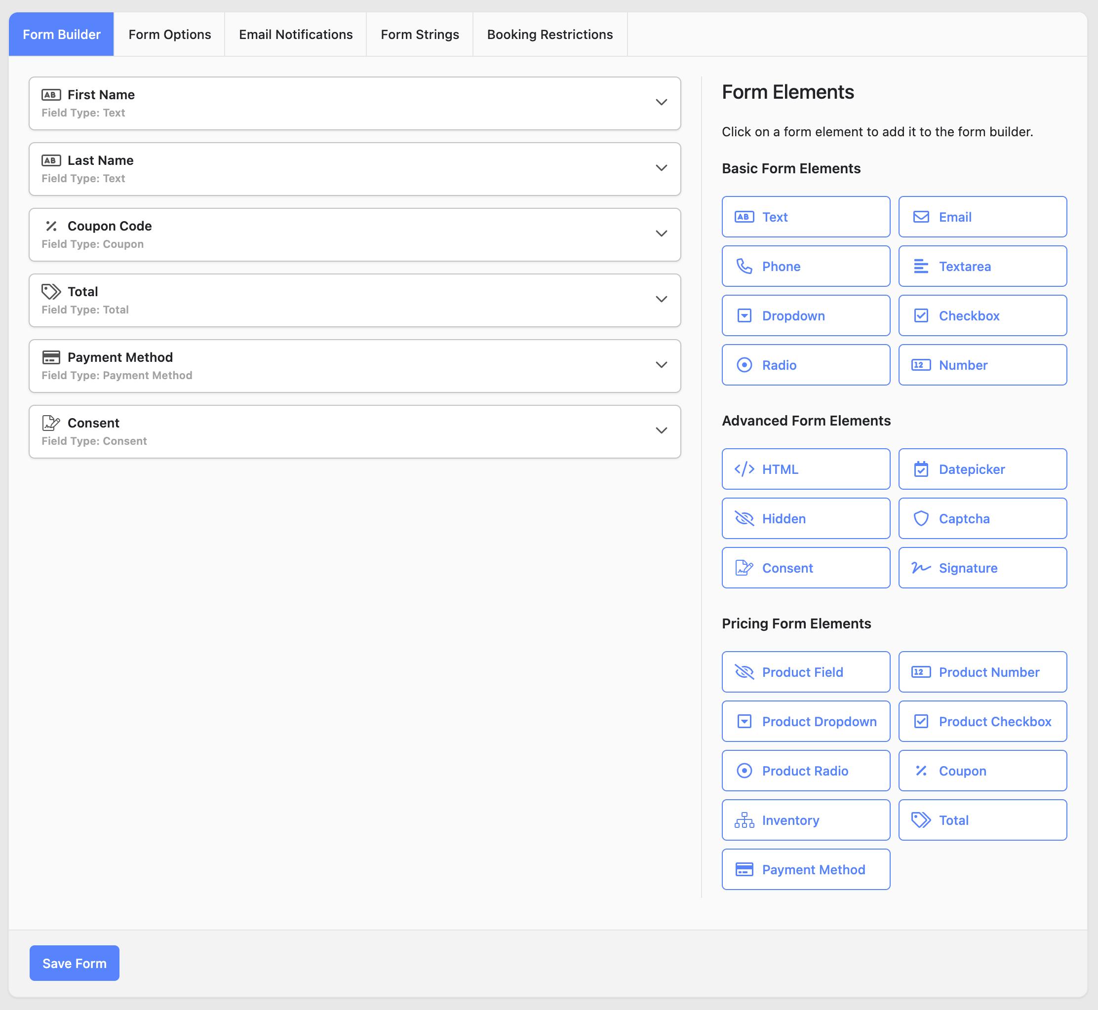 Image of WP Booking System - Complex form builder