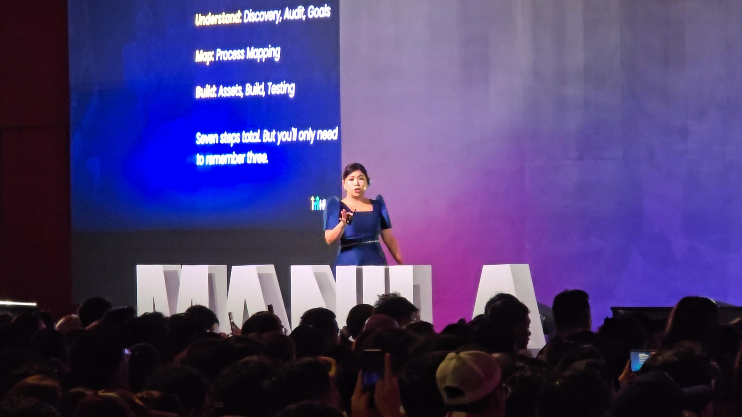 Image of Cece Tan talking at HighLevel Live Manila 2026