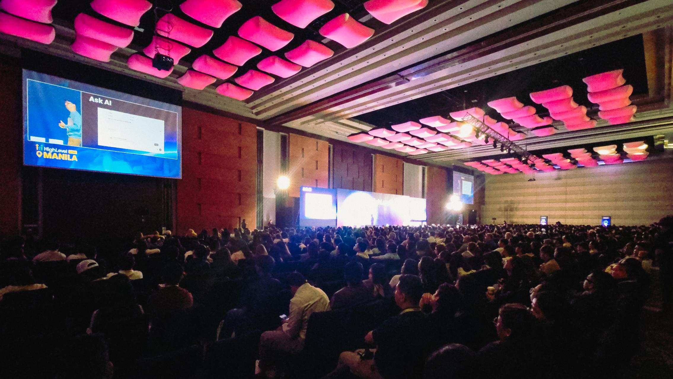 Image of Chase Buckner talking at HighLevel Live Manila 2026